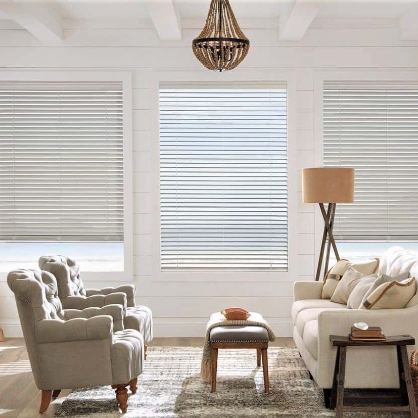 Hunter Douglas Shades in everwood alternative wood